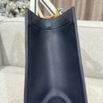 Replica Dior Tote Book Blue Tiger Leather
