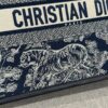 Fake Dior Tote Book Blue Tiger Leather - designer handbag clone