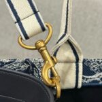 Replica Dior Tote Book Blue Tiger Leather