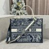 Fake Dior Tote Book Blue Tiger Leather - high-quality designer bag dupe