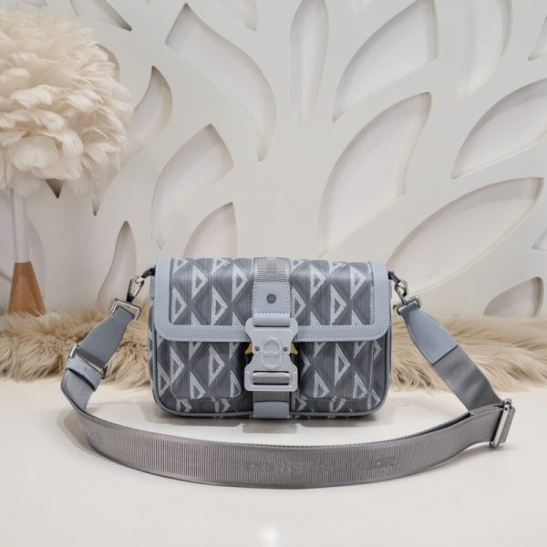 Replica Dior Hit The Road Messenger Bag Grey - high-quality designer bag dupe