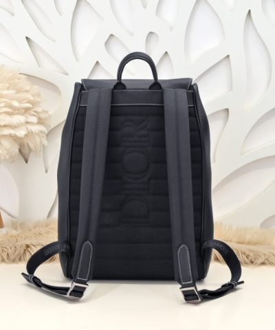 Dior Saddle Backpack Black With Flap - best quality fake designer bag