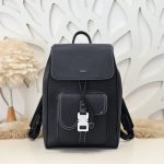 Dior Saddle Backpack Black With Flap - 1:1 premium replica handbag