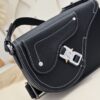Replica Dior Saddle Messenger Black - elite factory replica handbag