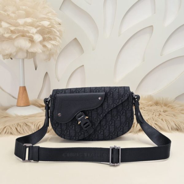 Replica Dior Saddle Messenger Black Classic