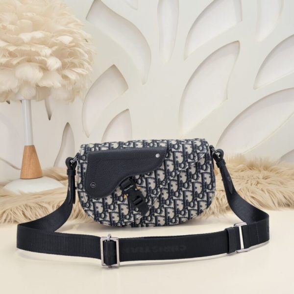 Replica Dior Saddle Messenger White Classic - designer handbag clone
