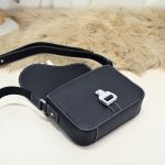 Replica Dior Saddle Messenger Bag Black