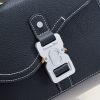 Fake Dior Saddle Messenger Bag Black - premium superclone handbag