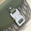 Fake Dior Saddle Messenger Bag Khaki - 1:1 premium replica handbag