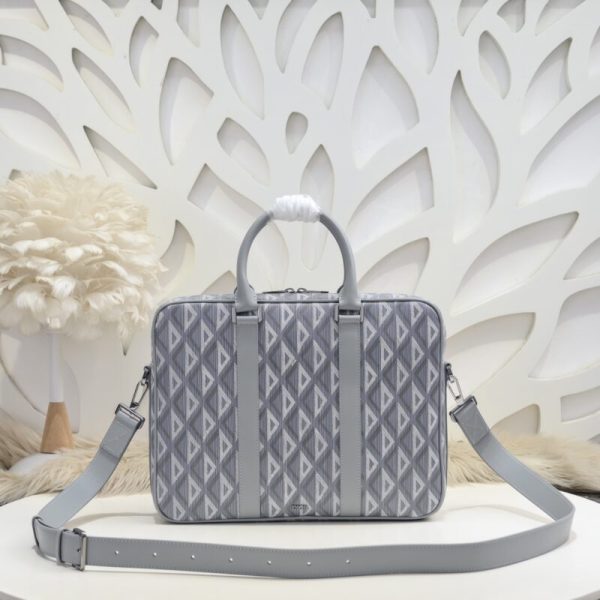 Replica Dior Zipped Briefcase White - top-grade luxury bag dupe