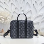 Replica Dior Zipped Briefcase Grey - high-end replica designer purse