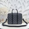 Replica Dior Zipped Briefcase Grey - top-grade luxury bag dupe