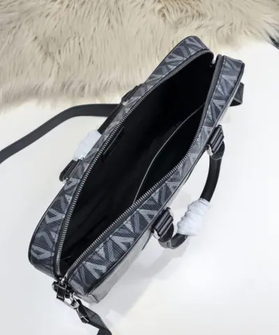 Replica Dior Zipped Briefcase Grey - best quality fake designer bag