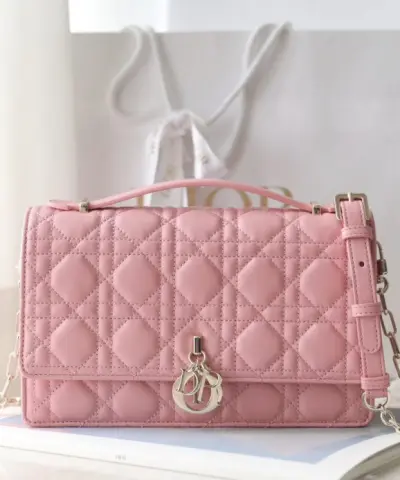 Replica My Dior Top Handle Bag Pink - premium superclone handbag
