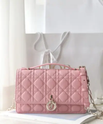 Replica My Dior Top Handle Bag Pink - designer handbag clone