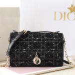 Replica My Dior Top Handle Bag Black Canvas - high-quality designer bag dupe