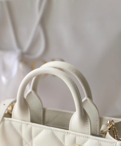 Fake Dior Tote Book Mini White - 1:1 premium replica handbag