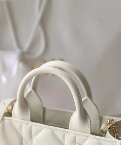 Fake Dior Tote Book Mini White - 1:1 premium replica handbag