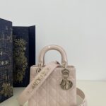 Replica Lady Dior Patent Pink Abc - designer handbag clone