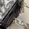 Replica Lady Dior D – Lite Purple Flowers - 1:1 premium replica handbag