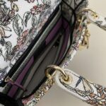 Replica Lady Dior D – Lite Purple Flowers - 1:1 premium replica handbag