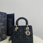 Replica Lady Dior Large Black New