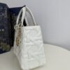 Fake Lady Dior Medium White - high-end replica designer purse
