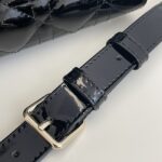 Replica Lady Dior Mini Black Patent - premium superclone handbag