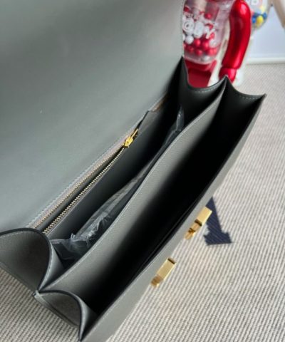 Fake Hermès Constance 18Cm Grey - 1:1 premium replica handbag