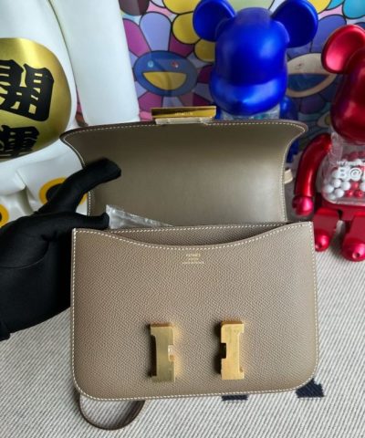 Replica Hermès Constance 18Cm Etoupe - best quality fake designer bag