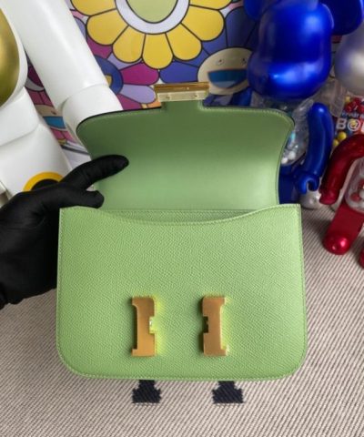 Fake Hermès Constance 18Cm Light Green - top-grade luxury bag dupe