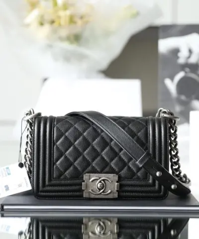 CHANEL Le Boy Black Small - high-end replica designer purse