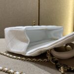 Bolsa Chanel CF 20 cm Lion Branca - réplica de bolsa de luxo de alta qualidade.