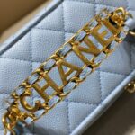 CHANEL 22S Handle Box Bag Blue