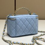 CHANEL 22S Handle Box Bag Blue - elite factory replica handbag