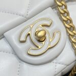 CHANEL 22P Enamel Bag White - top-grade luxury bag dupe