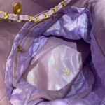 CHANEL 22 Small Handbag Purple - top-grade luxury bag dupe