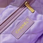 CHANEL 22 Small Handbag Purple - high-end replica designer purse