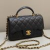CHANEL CF 20 cm Handle Black - elite factory replica handbag