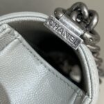 CHANEL Le Boy Grey Silver - affordable luxury replica bag