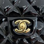 CHANEL Classic Flap 25cm Patent Black - 1:1 premium replica handbag