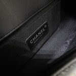 CHANEL Le Boy V Black - Silver - elite factory replica handbag