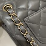 CHANEL Classic Flap 20cm Grey