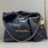 CHANEL 22 Small Handbag Dark Blue - best quality fake designer bag