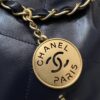 CHANEL 22 Small Handbag Dark Blue - affordable luxury replica bag