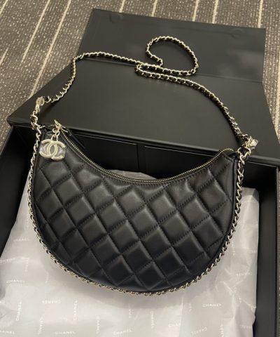 CHANEL 23P Crescent Bag - affordable luxury replica bag