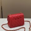 CHANEL Classic Flap 17cm Bright Red - best quality fake designer bag