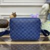 Fake Louis Vuitton Trio Messenger Blue Grid - elite factory replica handbag