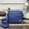 Fake Louis Vuitton Trio Messenger Blue Grid - high-end replica designer purse