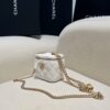 CHANEL 23P Heart Lipstick Bag White - affordable luxury replica bag